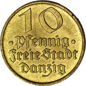 Free City of Gdansk, 10 pfennigs 1932, Cod, minted