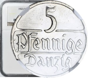 Free City of Gdansk, 5 pfennigs 1923, minted