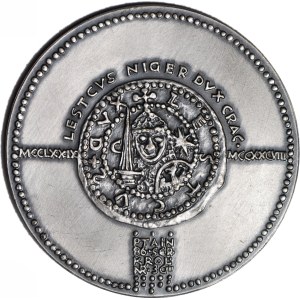 Medal, Seria Królewska - Korski, Leszek Czarny, brąz srebrzony