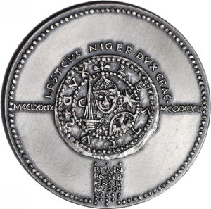 Medal, Royal Series - Korski, Leszek the Black, silver plated bronze