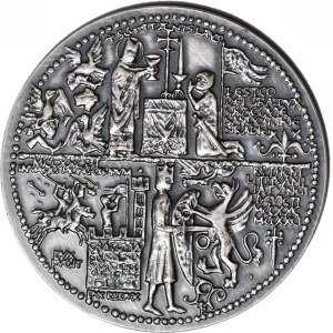 Medal, Seria Królewska - Korski, Leszek Czarny, brąz srebrzony