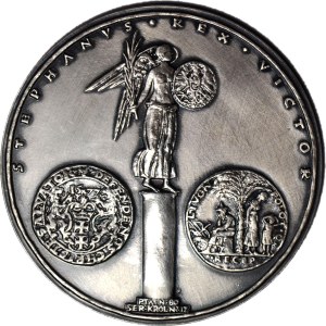 Medal, Royal Series - Korski, Stefan Batory, silver plated bronze