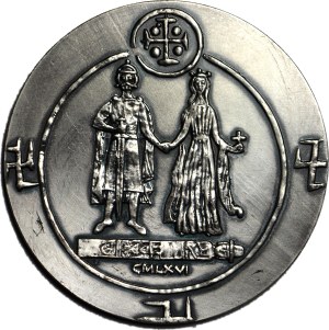 Medal, Royal Series - Korski, Mieszko I bronze silver plated