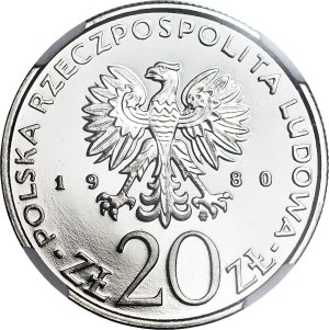 20 gold 1980, SAMPLE, nickel, Lodz 1905