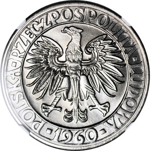 100 złotych 1960, Mieszko i Dąbrówka, małe głowy, NAJRZADSZA, PRÓBA, NIKIEL