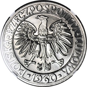 100 gold 1960, Mieszko and Dabrowka, small heads, THE BEST, SAMPLE, NIKIEL