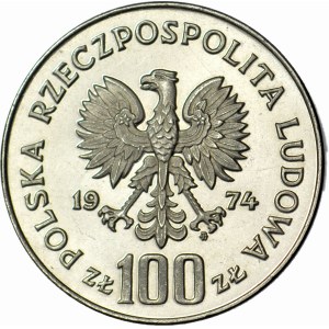 100 złotych 1974, Zamek Królewski w Warszawie, PRÓBA, NIKIEL