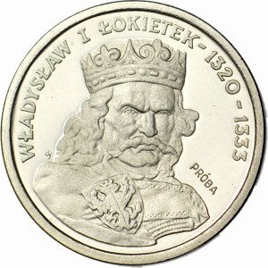 200 gold 1986, SAMPLE, nickel, Wladyslaw Lokietek