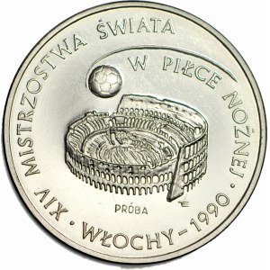 1000 złotych 1988, MŚ w Piłce Nożnej Włochy - Koloseum, PRÓBA, NIKIEL