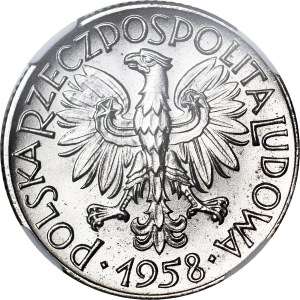 1 Gold 1958, Dove, mint, RARE, SAMPLE, Nickel