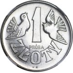 1 złoty 1958, Gołąbki, mennicze, RZADKOŚĆ, PRÓBA, NIKIEL