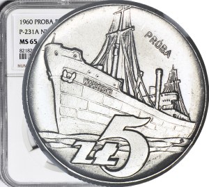 5 gold 1960, Waryński, SAMPLE, NIKIEL
