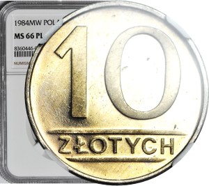 RRR-, 10 gold 1984, PROOFLIKE, the only one, first time on Onebid