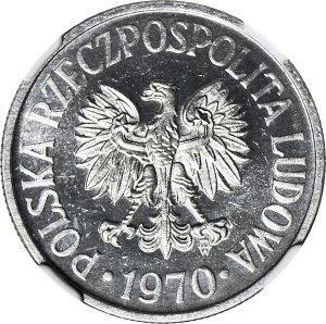 R-, 50 pennies 1970, oldest vintage known in PL, PROOFLIKE