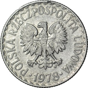 RR-, Poland Solidarity, 1 zloty 1978, brick, Poland Fighting