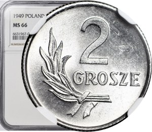 2 pennies 1949, minted