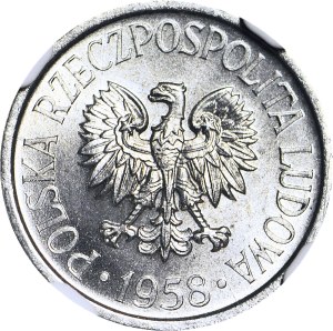 5 pennies 1958, minted