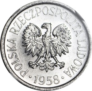 5 pennies 1958, mint, twist