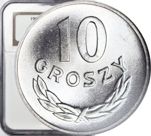 10 pennies 1961, first vintage in new type, minted