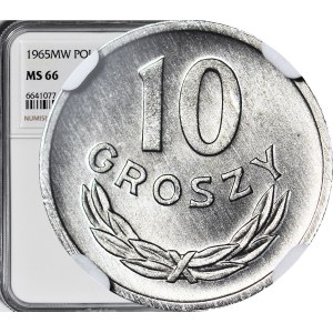 10 groszy 1965, mennicze