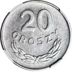 R-, 20 groszy 1957, SZEROKA DATA, POSZUKIWANA