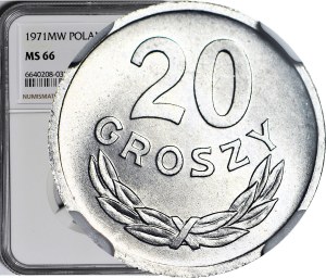 20 pennies 1971, mint, low mintage