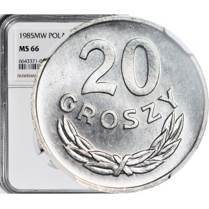 20 groszy 1985, mennicze