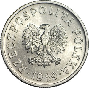50 pennies 1949, Mint aluminum