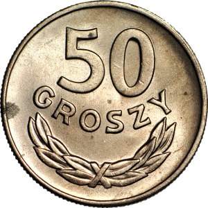 50 groszy 1949, miedzionikiel, mennicze
