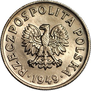 50 groszy 1949, miedzionikiel, mennicze