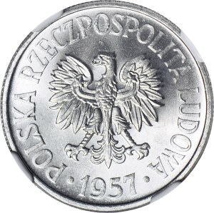 50 pennies 1957, minted