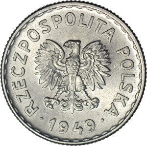 1 Gold 1949, Aluminum, Mint