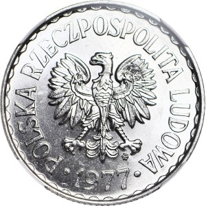 1 złoty 1977, mennicze