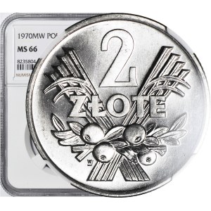 2 złote 1970, Jagody, 7 z ostrym zakończeniem daszka