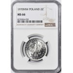 2 złote 1970, Jagody, 7 z ostrym zakończeniem daszka