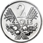 2 złote 1970, Jagody, 7 z ostrym zakończeniem daszka, WYŚMIENITE