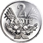 2 złote 1970, Jagody, 7 z ostrym zakończeniem daszka