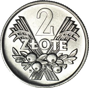 2 Gold 1970, Berry, 7 with sharp end of visor, minted