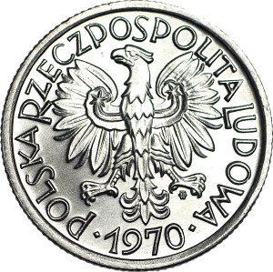 2 Gold 1970, Berry, 7 with sharp end of visor, minted