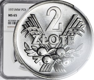 2 gold 1971, Berry, minted