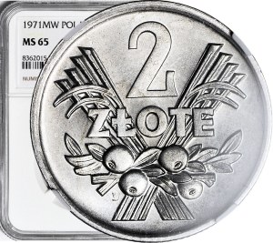 2 gold 1971, Berry, minted