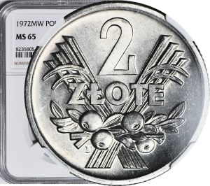 2 gold 1972, Berry, mint