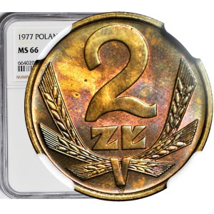2 złote 1977, mennicze