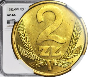 2 gold 1982, mint