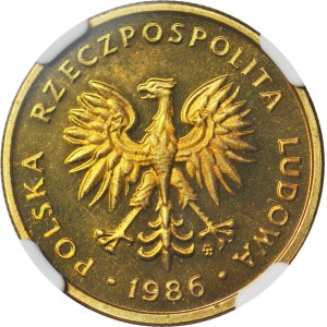 2 złote 1986, nakład 5 tys., LUSTRZANE