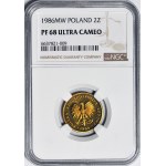 2 złote 1986, nakład 5 tys., LUSTRZANE
