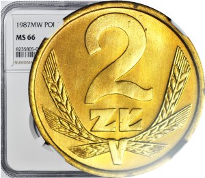 2 gold 1987, mint
