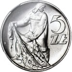 5 złotych 1974, Rybak, menniczy