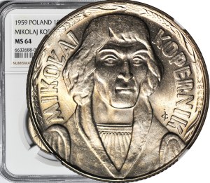 10 gold 1959 LARGE Copernicus, mint