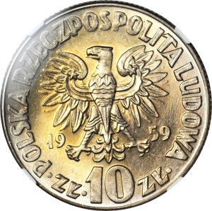 10 gold 1959 LARGE Copernicus, mint